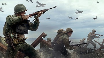 My Friends First Time Playing CALL OF DUTY WW2 (Split Screen 1v1)