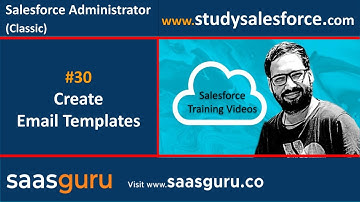 30 Email Templates in salesforce classic | Salesforce Training Videos