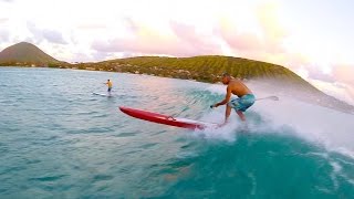 Surfing SUP Raceboards Oct.7, 2015