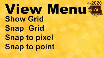 Adobe illustrator class 172 view menu show grid snap grid snap to pixel snap to point Urdu/Hindi