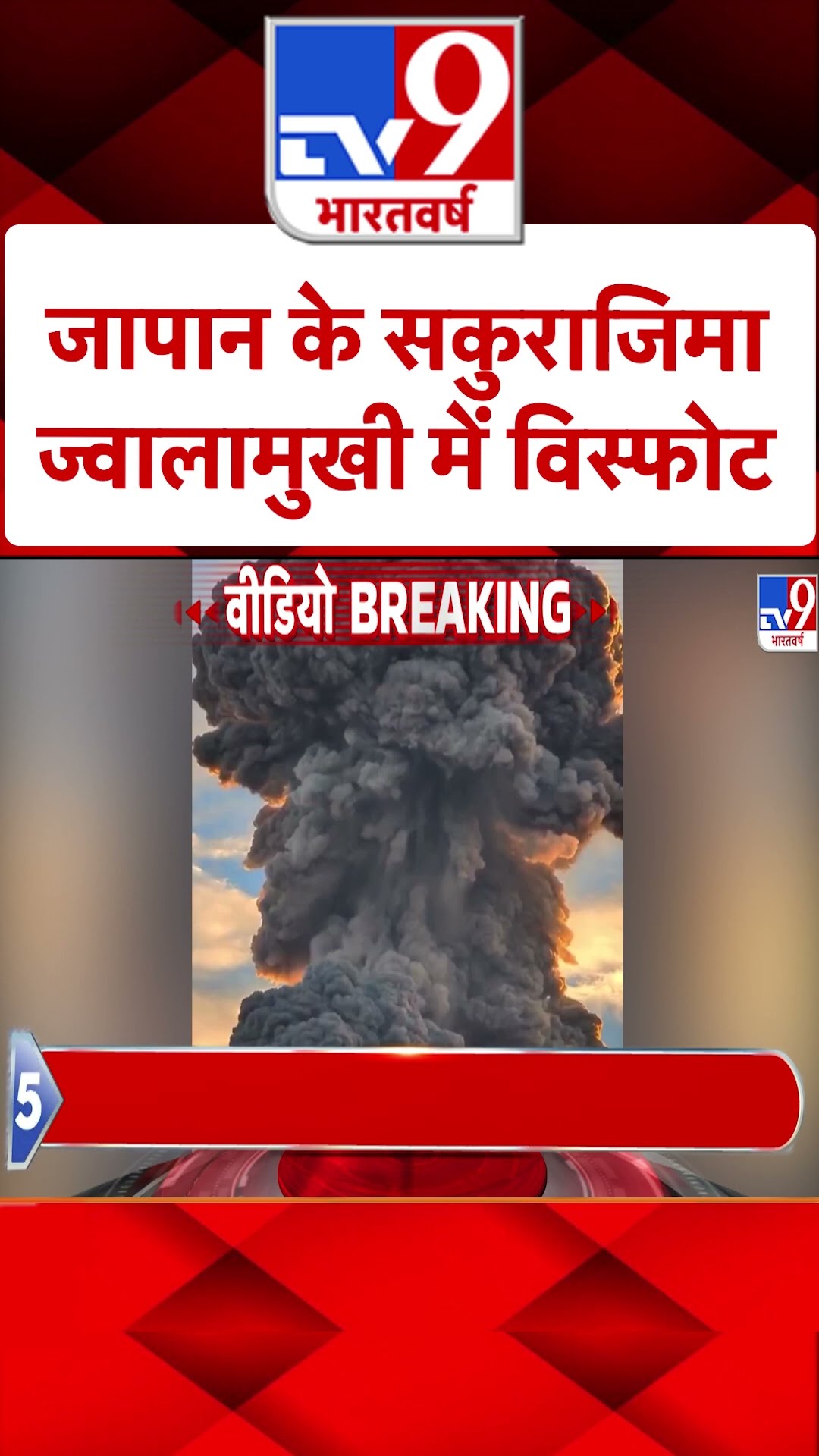 Japan के सकुराजिमा ज्वालामुखी में विस्फोट | #ytshorts