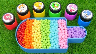 Oddly Satisfying l Bathtub Ice Cream OF Mixing Rainbow Beds FROM PlayDoh Painting & Cutting ASMR