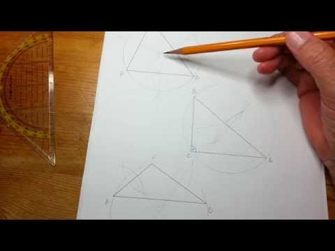 Videó: Hogyan ábrázoljuk A Háromszög Mediánját?