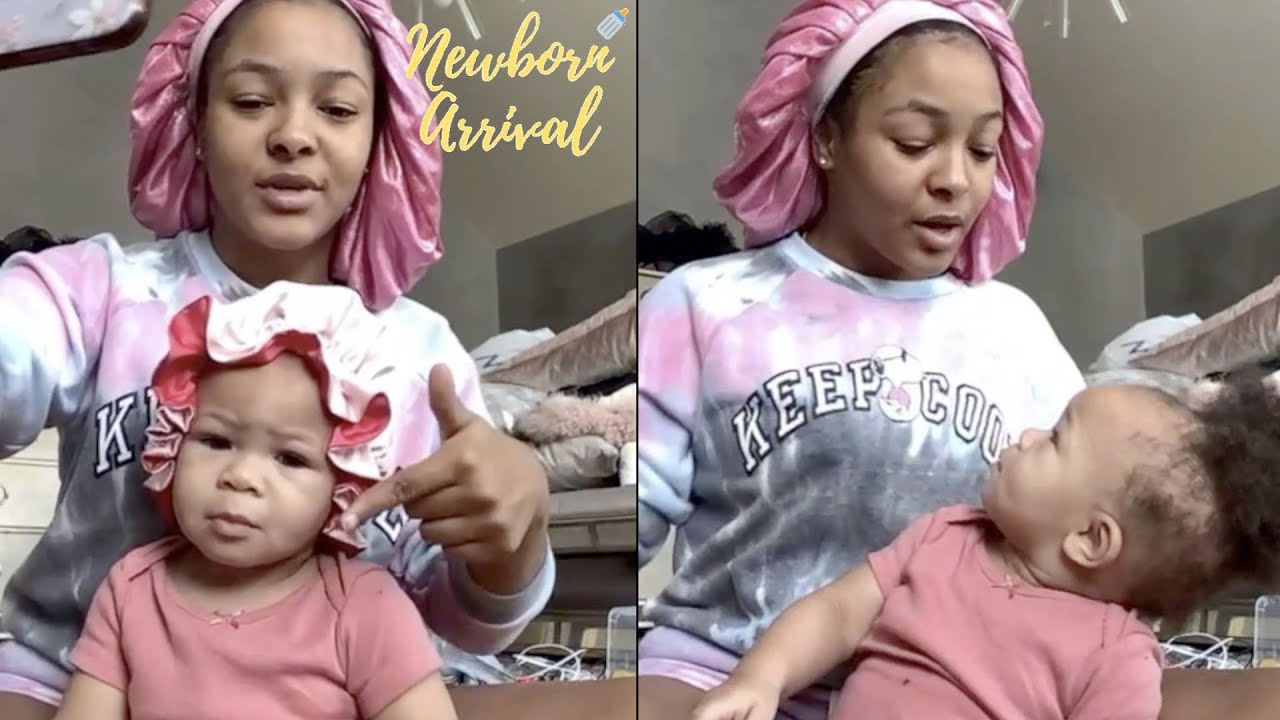 Tommie Lee's Daughter Samaria Braids Ponytails In Baby Nacari's Hair!  💁🏾‍♀️ - YouTube