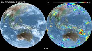 GK-2A(GK2A)  LRIT FD IR105  2020 March 11-20 UTC 4K