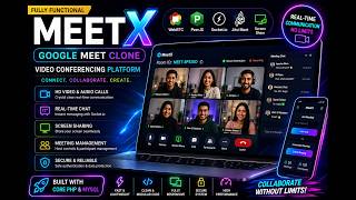 MeetX Ultra 🚀 | Next-Gen Google Meet Clone with WebRTC, Live Chat & Screen Sharing screenshot 2