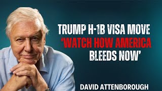Trump’s H-1B Visa Move Backfires – America Bleeds While India Rises | David Attenborough Speech