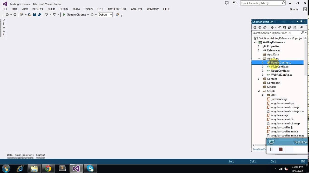 Adding AngularJs Reference Files to Project - YouTube