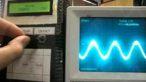 DDS function generator using AVR Atmega16 microcontroller