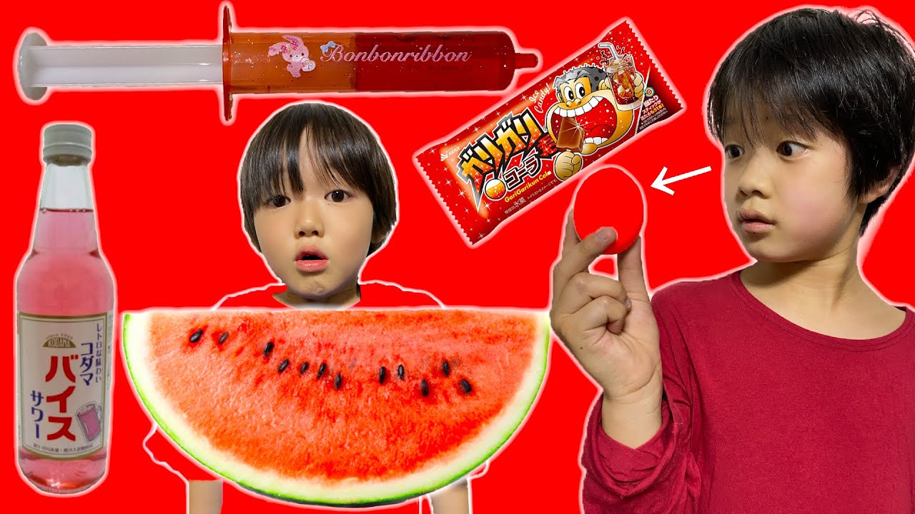 24時間 赤い食材だけしか食べられない生活したら発狂した！！