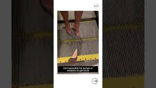 Getting Your Shoes Stuck In The Escalator