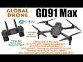 Global Drone GD91 Max 6K Camera, 5Ch, 6 Axis, GPS, Alt. hold, Brushless, RTH, WiFi FPV (RTF) Remotoy