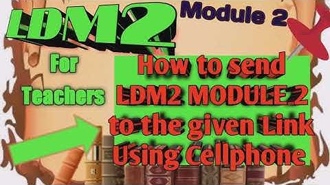 LDM2 MODULE 2 Guide and Answers in all Activities And Steps on How to send it to the given Link