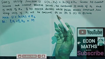 Constrained optimization problem
