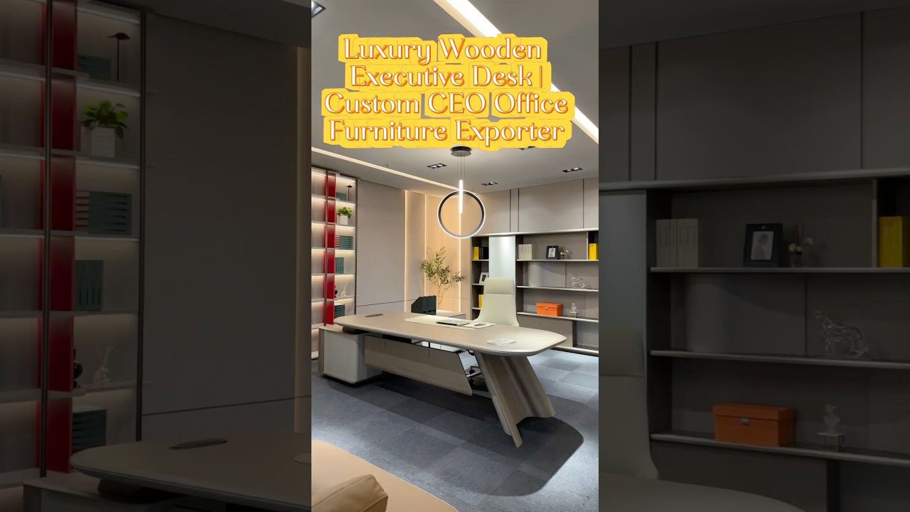 Luxury Wooden Executive Desk | Custom CEO Office Furniture Exporter 