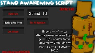 NEW! STAND AWAKENING SCRIPT /AUTO STAND/AUTO ITENS/