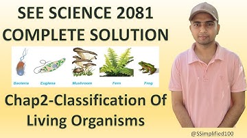 SEE Science 2081 | Chapter 2 Classification of Living Organisms | All 7 Provinces Questions