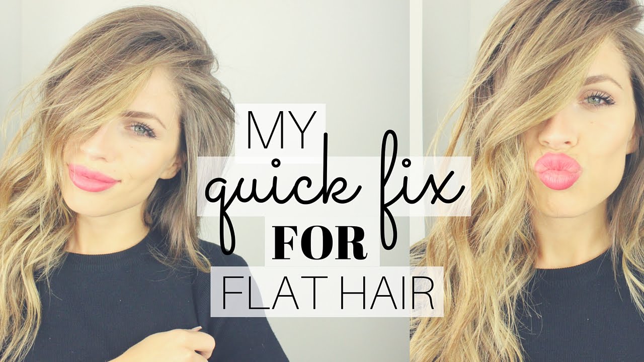 My Quick & Easy Fix for Flat Hair - YouTube