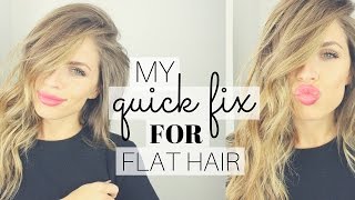 My Quick & Easy Fix for Flat Hair