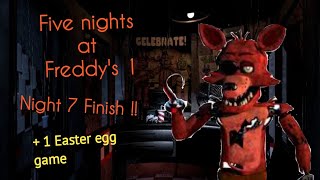 Five nights at freddy's 1 mobile - Night 7 ( 20/20/20/20 mode ) complete   1 easter egg