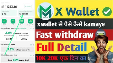 X Wallet App से पैसे कैसे कमाए 500-2000 !! X Wallet App Real Or Fake !! X Wallet App update 