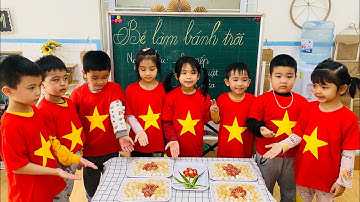 Bé làm bánh trôi ngày Tết Hàn Thực 3/3 - Lớp A6 trường mn Mậu Lương