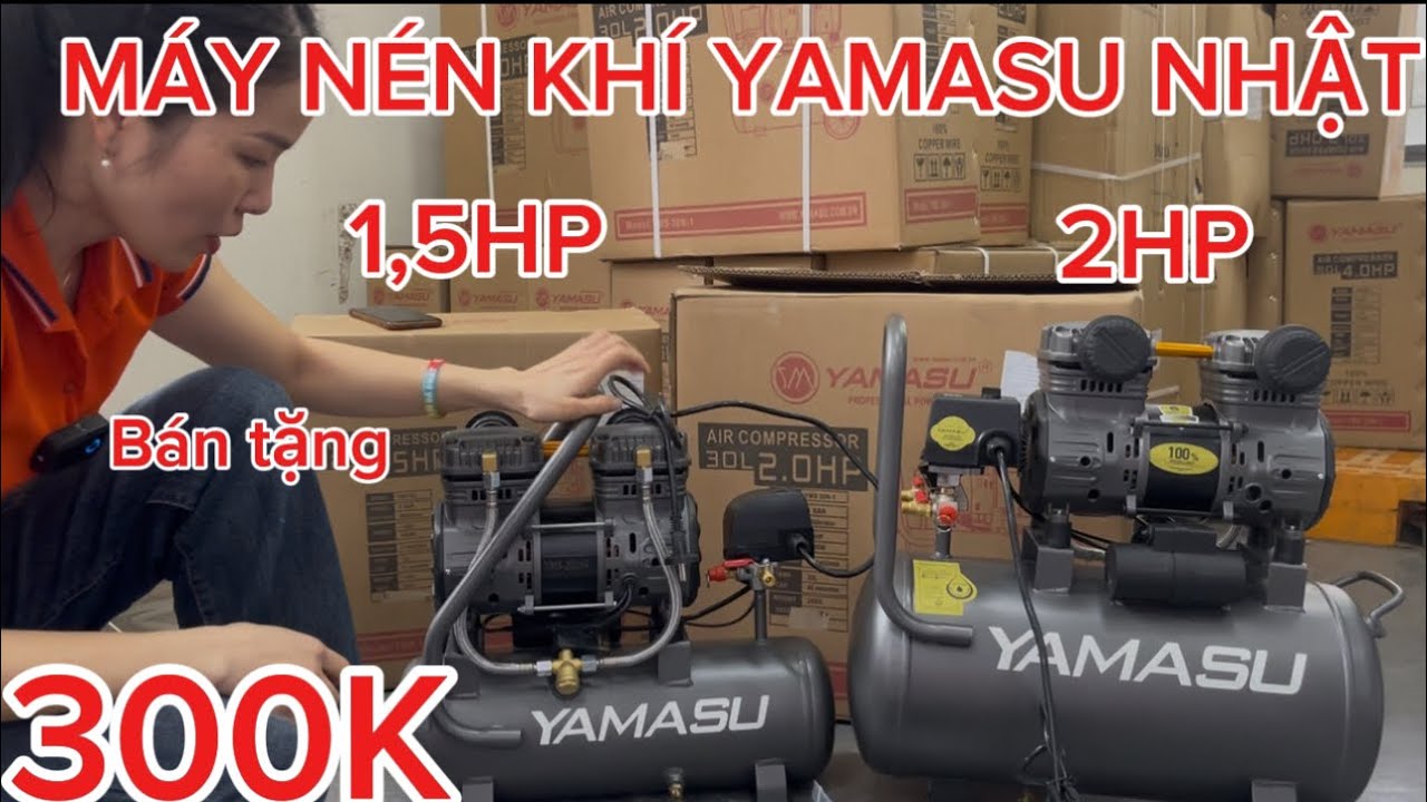 💥💥XÃ KHO LÔ MÁY NÉN KHI YAMASU NHẬT 1,5HP 2HP LÊN HƠI NHANH,ĐỘ ỒN THẤP DÙNG GIA ĐÌNH,ĐI CÔNG TRÌNH