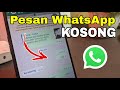 CARA KIRIM PESAN WHATSAPP KOSONG