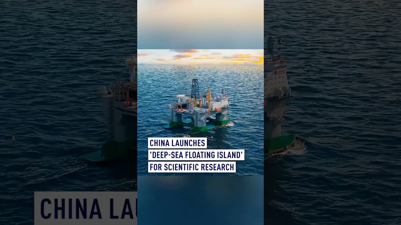 China launches 'deep-sea floating island' for scientific research #coolchina