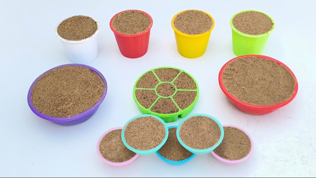 😘 Satisfying ASMR sand clay making video how to make clay multiple