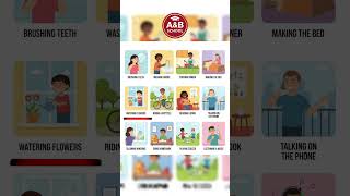 Let's Learn 12 Daily Actions in English | Fun English Learning for Beginners #easyenglisheveryday