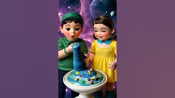 Squid Game AI Edible Cosmic Slime ASMR #squidgame #squidgame2 #ai #asmr