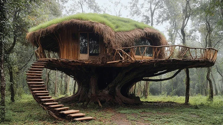 Building Complete and Warm Survival Shelter In The Trunk - Full Video