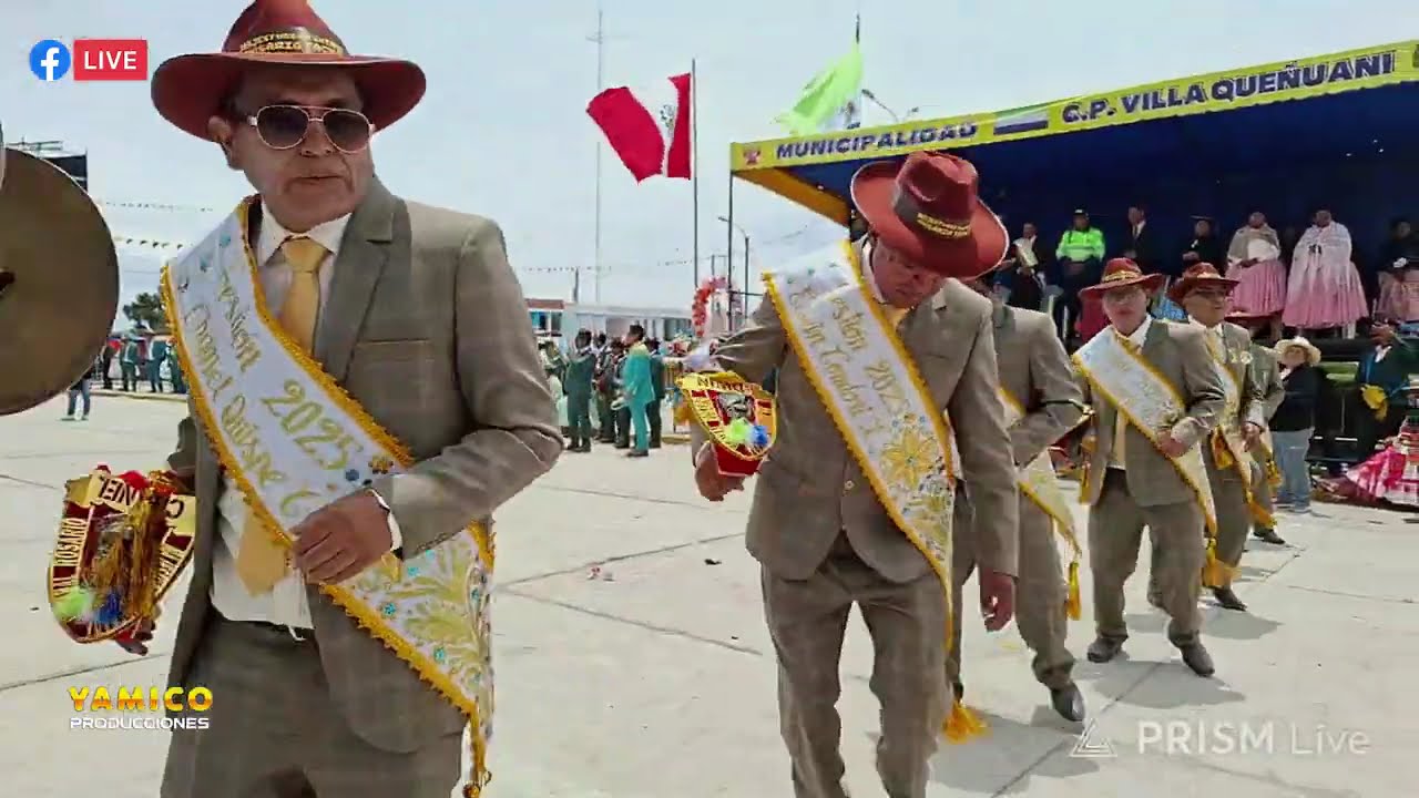FIESTA DE QUEÑUANI 2025 / PASACALLE CON TRAJE DE GALA / DIA CENTRAL