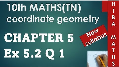 10th maths chapter 5 exercise 5.2 question 1 tn samacheer hiba maths