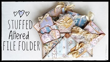 Een gevulde, bewerkte map maken - Tutorial - Geweldig cadeau-idee!