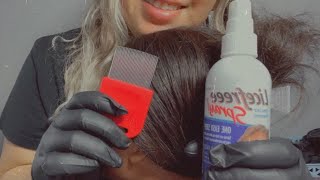 ASMR| Checking you for headlice- glove sounds, whispering
