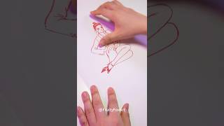 Marker drawing fail with no unexpected twist 🖊️🗑️ #art #creative #shorts