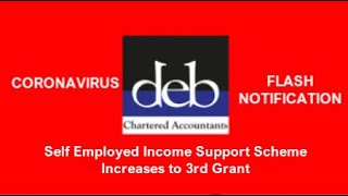 Self-Employed Income Support Scheme - Increase to 3rd Grant