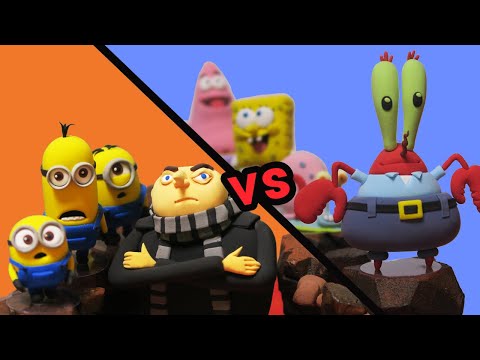 [<strong>Game</strong>] 스폰지밥 vs 미니언즈 고누대결!  승자는 누구?  Spongebob &amp;<strong>amp</strong>; Minions Gonu <strong>Game</strong> stopmotion