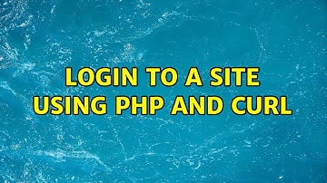 Login to a site using PHP and CURL