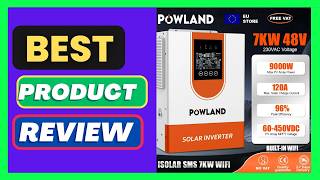 POWLAND 7KW 7000W Hybrid Solar Inverter 48V 230V Pure Sine