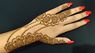 easy eid/rakhi special  jewellery mehndi designs |new back hand mehndi designs |fancy henna design