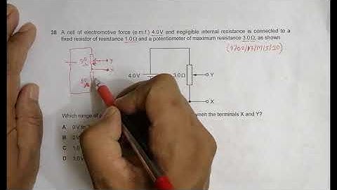 2020 CAIE AS & A level May June Physics Paper 13 Q. No. 38 (9702/13/M/J/20) by Sajit C Shakya