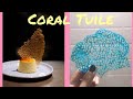 Easy Coral Tuile -Trending Garnish | Attractive Garnish | Earthy Snacks | Coral tuile kaise banaye??