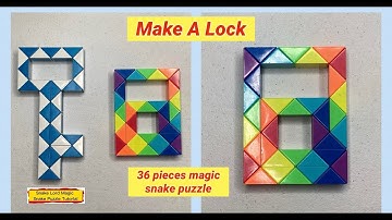 Make A Lock - 36 Pieces Magic Snake Puzzle #snakelordmagicsnakepuzzletutorial
