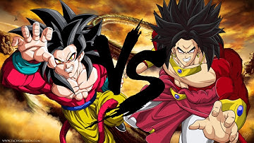 Dragon Ball Heroes Mugen Goku SSJ4 Vs Broly SSJ4