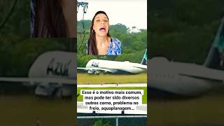 Avião da Azul sai da pista em Salvador. #avião #azul #embraer