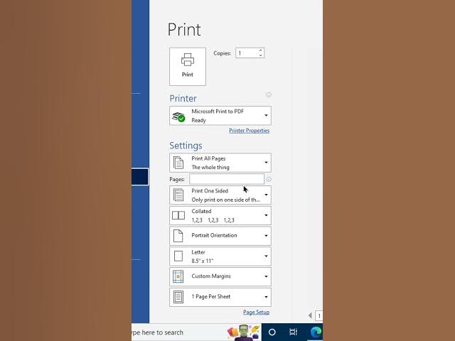 How to Print a Word Document as a PDF File - Microsoft Word Tutorials