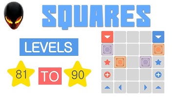 Squares Level 81 82 83 84 85 86 87 88 89 90 (Minimal Puzzle Game)